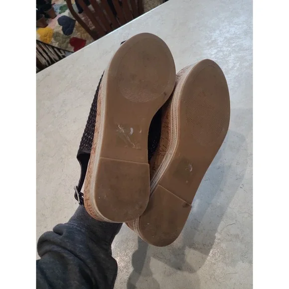 Steve Madden Carlton Espadrille Platform black women SZ 9M contemporary casual - Picture 9 of 10